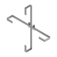 Устройство для подвеса муфты и запаса кабеля.