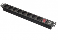 Блок розеток 1U 19&quot; , 8 розеток, без шнура
