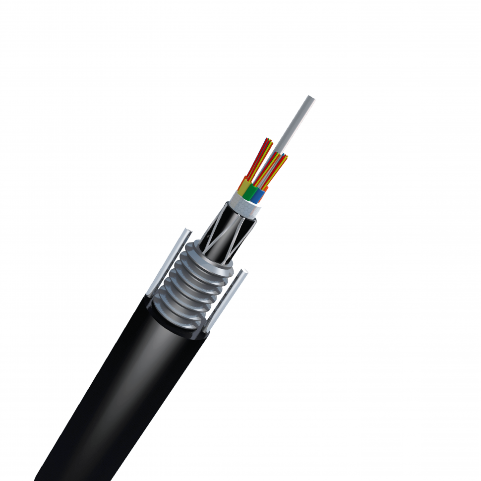 Оптический кабель для прокладки в канализации ОКСТМ-10-01-0,22-32(2,7)