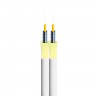Кабель Duplex 3.0мм SM 9/125 G.657 LSZH CO-PD1 ARM бронированный белый   в Санкт-Петербурге
