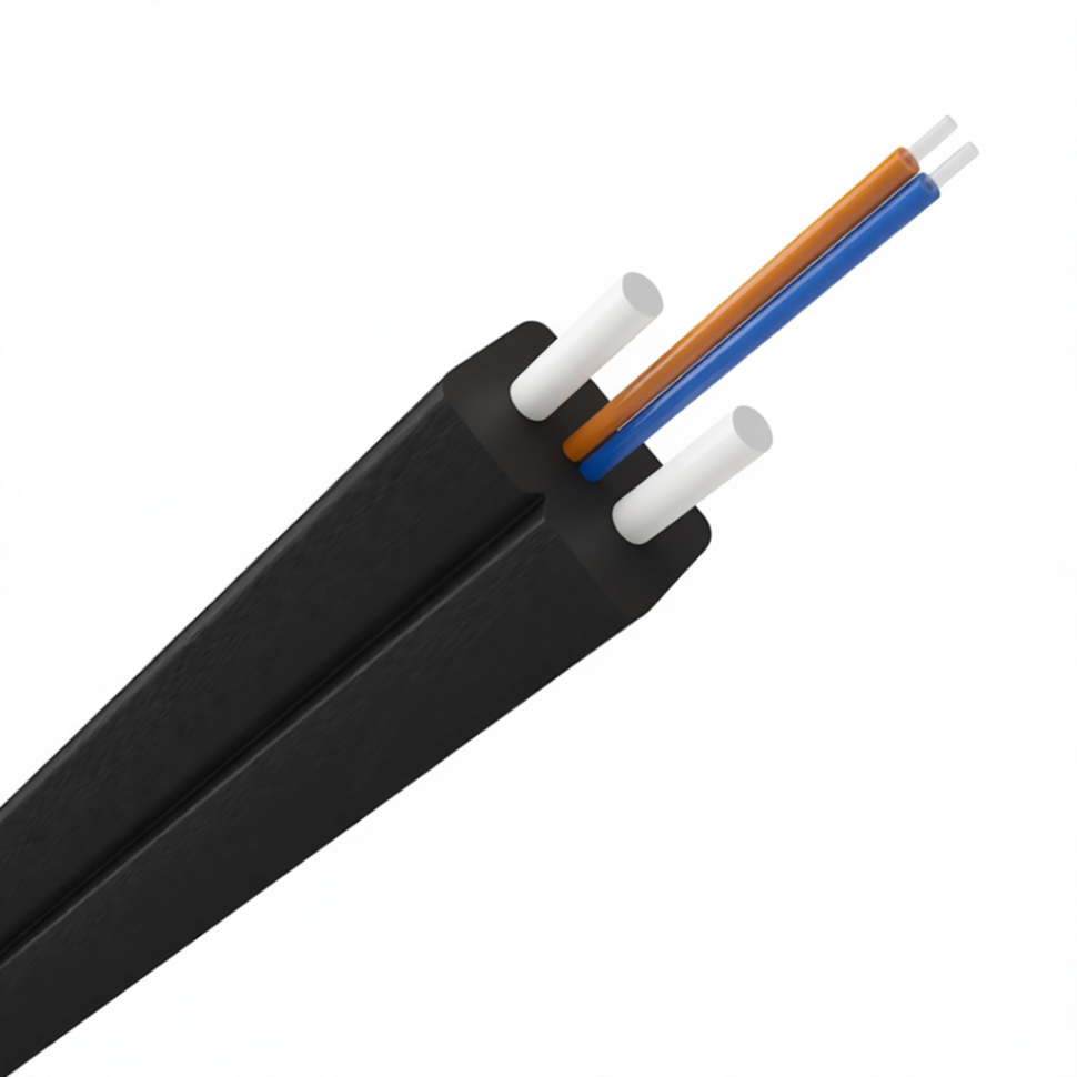 Оптический кабель CO-FTTH2-1 на 2 волокна G.657,  LSZH Black в Санкт-Петербурге