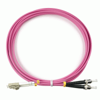 Оптический шнур LC-ST/UPC MM 50/125 OM4 duplex 2