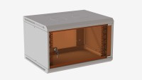 Шкаф телекоммуникационный настенный 19&quot; 6U 600*350 Lite дверь стекло