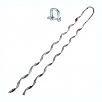 Натяжной спиральный зажим НСО-4(6) с коушем