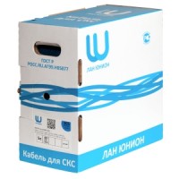 Кабель U/UTP, 4 пары, Кат. 5е, AWG 24, внутр., LSZH  нг(А)-HFLTx, черный, 305м